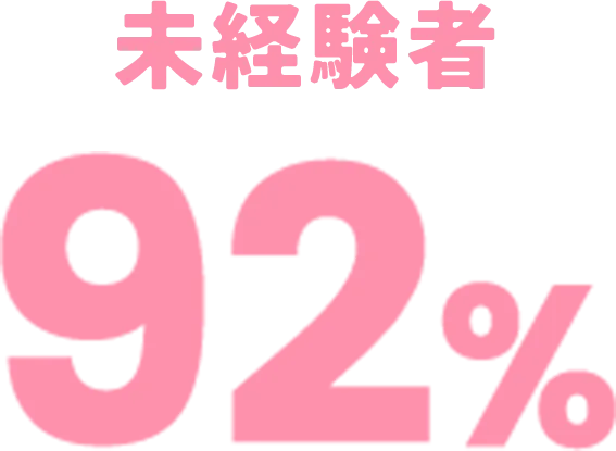 未経験者 92%